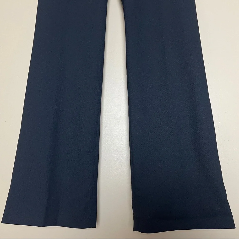 J. Crew Black Willa Trouser Pants 8 Italian Wool Nova Fides BK267 Quiet Luxury